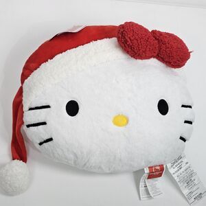 Hello Kitty Christmas Pillow Santa Sanrio 2024 Rare HTF Holiday NWT Super Soft!